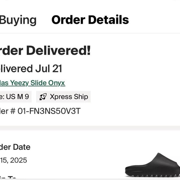 onyz yeezy size 9 mens
